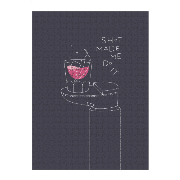 artboxONE Puzzle "Whisky glas dunkel" artboxONE - Essen & Trinken,Essen & Trinken / Alkohol