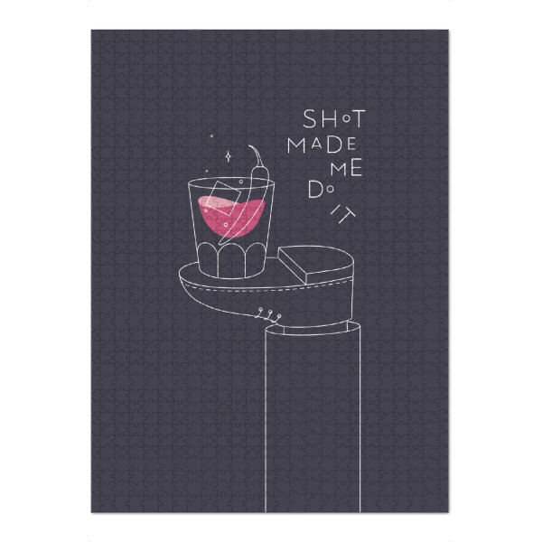 Puzzle Ravensburger "Whisky glas dunkel" artboxONE - Essen & Trinken,Essen & Trinken / Alkohol