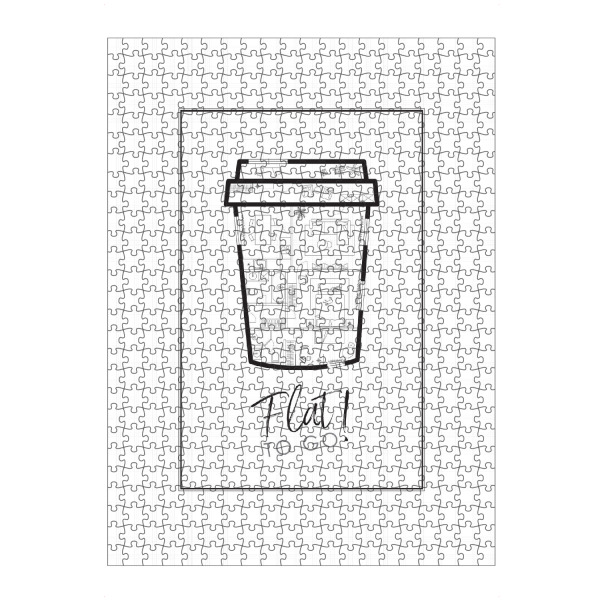 artboxONE Puzzle "To Go Cup Bauplan" artboxONE - Essen & Trinken,Architektur
