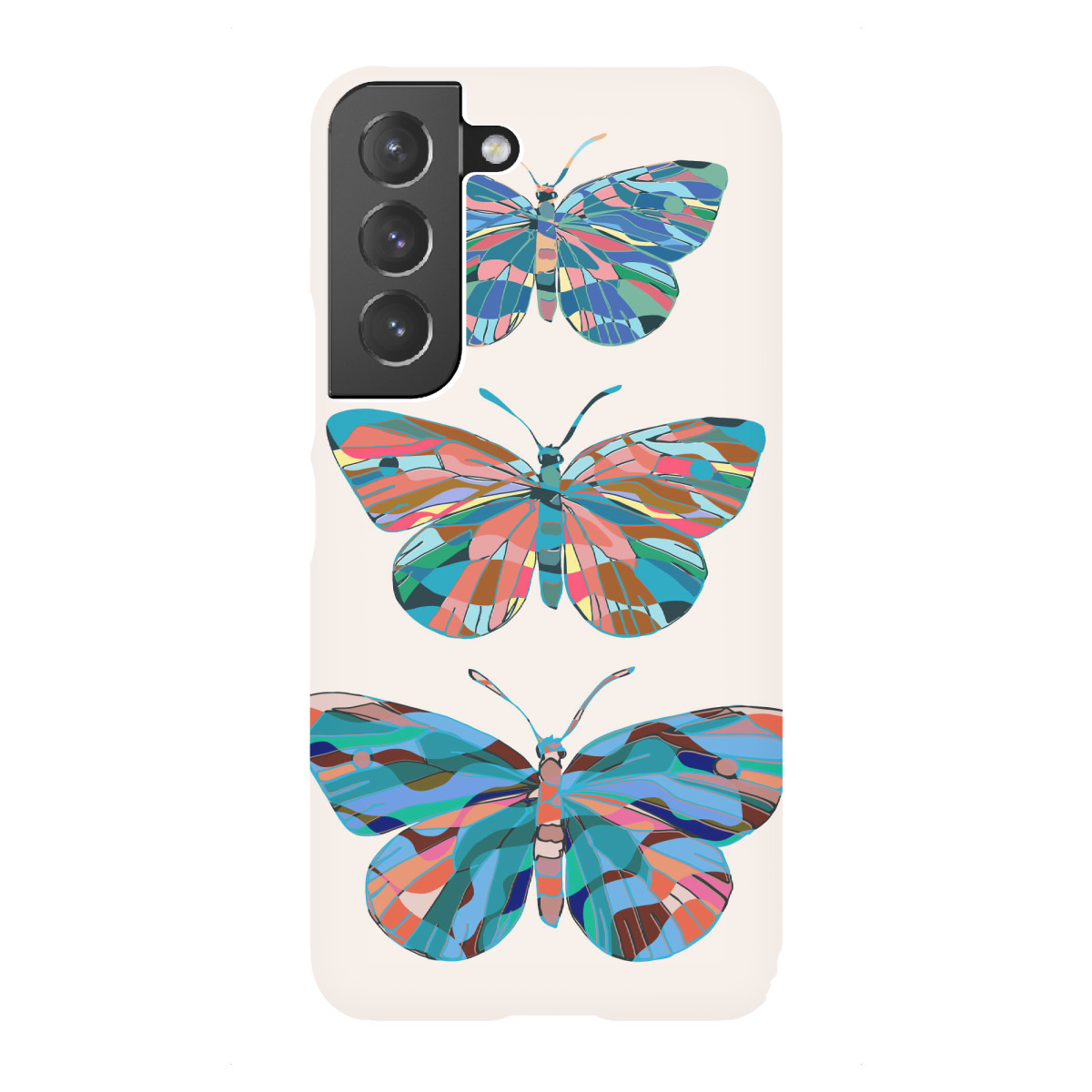 Samsung Galaxy "Three Butterflies" Premium-Case Handyhülle artboxONE