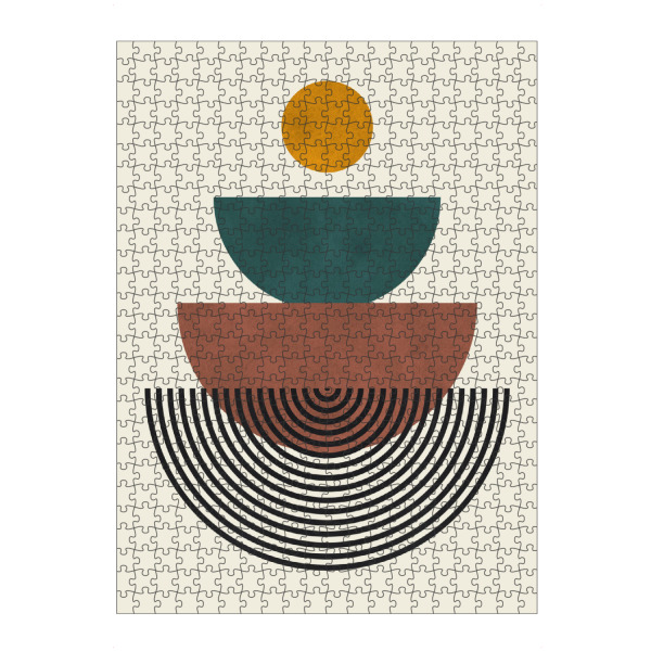 Puzzle Ravensburger "Aquarellkreiskomposition H" artboxONE - Abstrakt,Geometrie