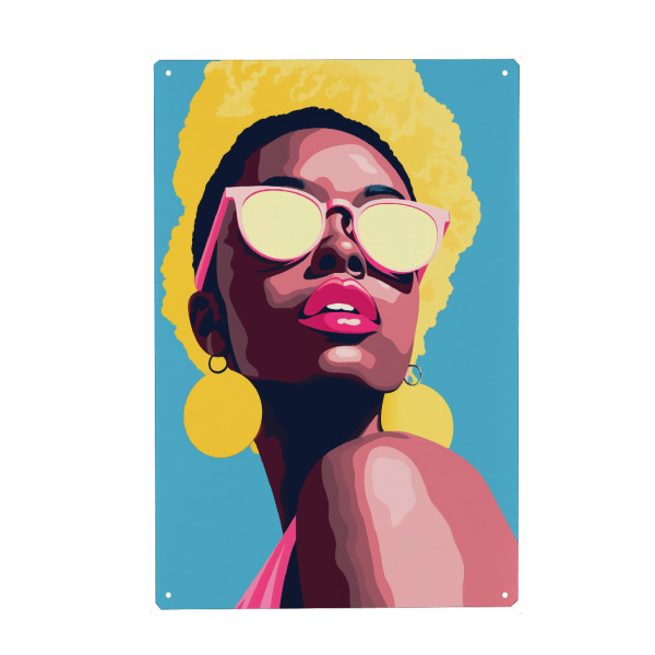 Holzbild "Woman bower pop-art" artboxONE - Abstrakt,Menschen,Fashion