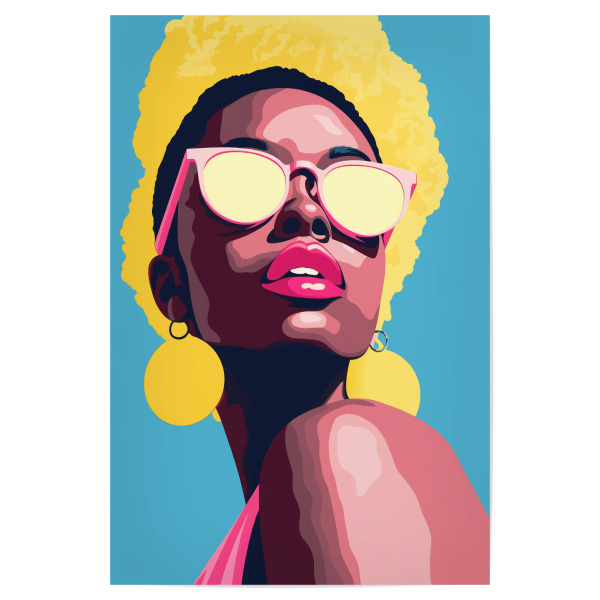 Poster "Woman bower pop-art" artboxONE - Abstrakt,Menschen,Fashion