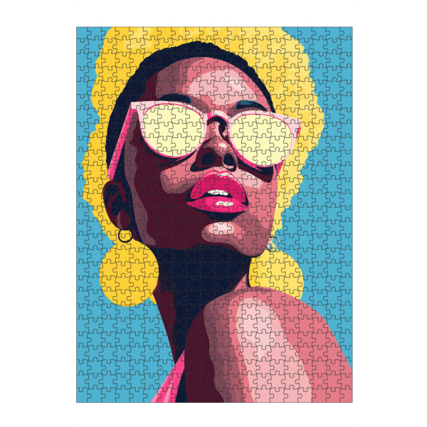 artboxONE Puzzle "Woman bower pop-art" artboxONE - Abstrakt,Menschen,Fashion