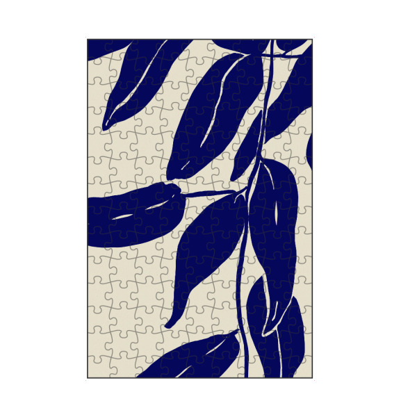 artboxONE Puzzle "Blue Leafs" artboxONE - Natur,Abstrakt,Für Mama