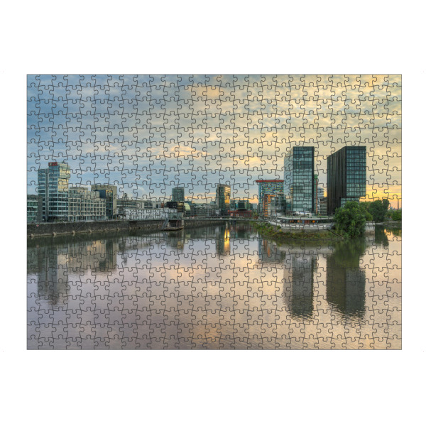 artboxONE Puzzle "Medienhafen Düsseldorf am Abend" artboxONE - Reise,Architektur,Städte / Düsseldorf
