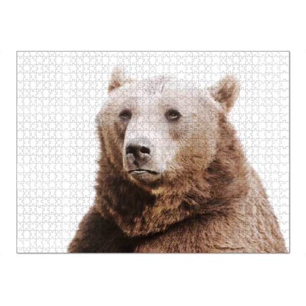 Puzzle Ravensburger "Foto eines Bären" artboxONE - Abstrakt - Braunbär,Bär,Wild,Tier,Berg,Italien,Zoo,Park - Bild braunbär