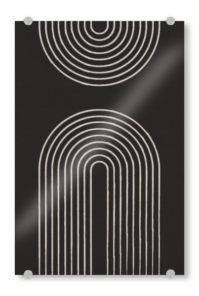 Acrylglasbild "Doppelte abstrakte Oberfläche" artboxONE - Abstrakt,Geometrie
