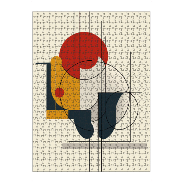 artboxONE Puzzle "Bauhaus line art" artboxONE - Abstrakt,Geometrie