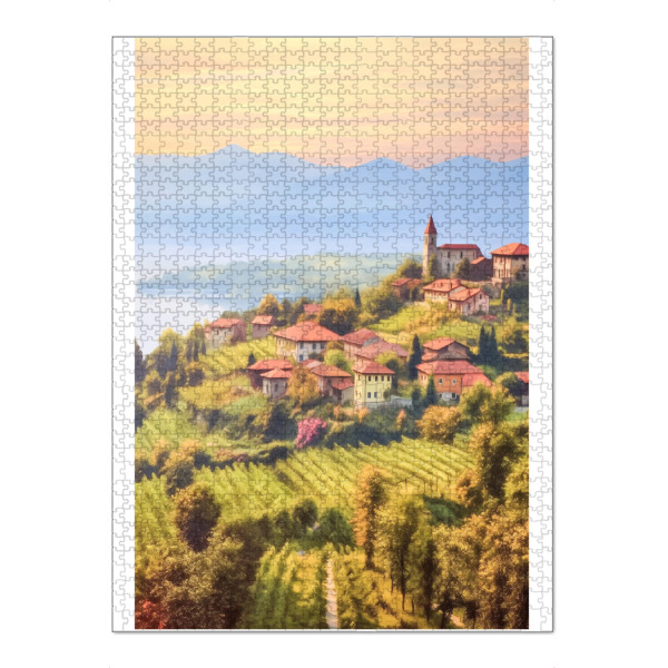 Puzzle Ravensburger "Piemont Itali Mediterran" artboxONE - Natur,Abstrakt,Reise / Länder
