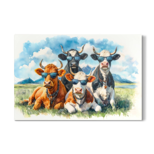 Galerie-Print "Coole Kühe" 30x20 cm artboxONE