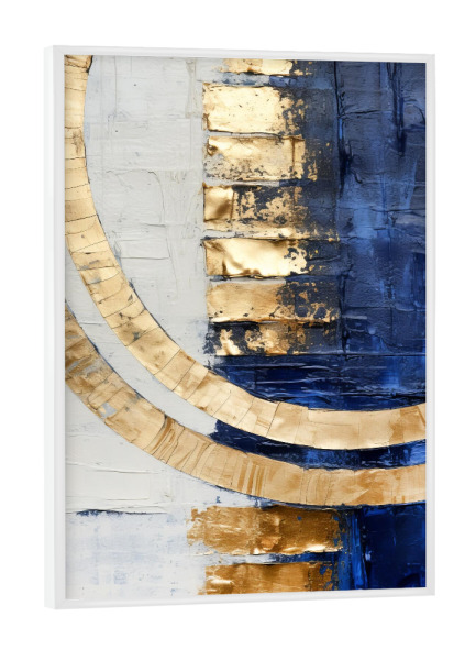 Poster mit weißem Rahmen "ABSTRAKTE KUNST Neuer Tag" artboxONE - Abstrakt,Geometrie