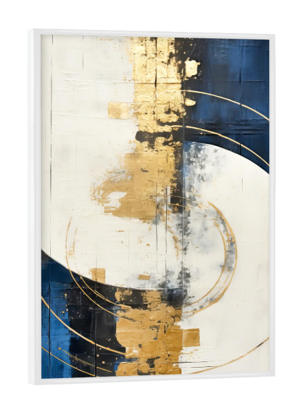 Poster mit weißem Rahmen "ABSTRAKTE KUNST Pralle Sonne" artboxONE - Abstrakt,Geometrie