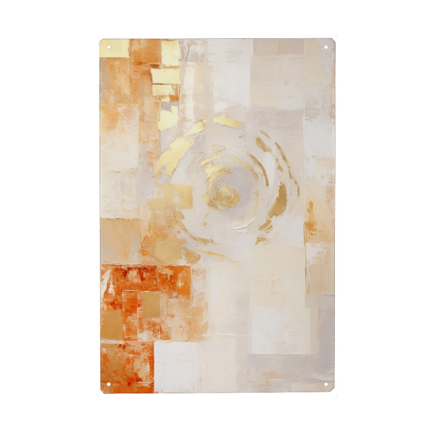 Metall Poster "ABSTRAKTE KUNST Nutze den Tag" artboxONE - Abstrakt,Geometrie