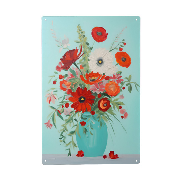 Metall Poster "Frühlings Laune" artboxONE - Natur,Floral,Liebe