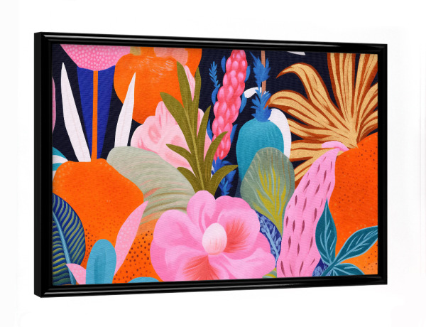 Poster mit schwarzem Rahmen "Blumen-Freude" artboxONE - Natur,Floral,Fashion