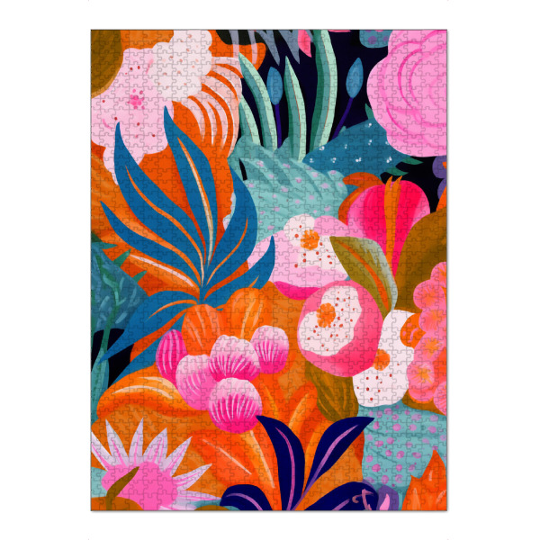 Puzzle Ravensburger "Florale Blüten" artboxONE - Natur,Floral,Abstrakt