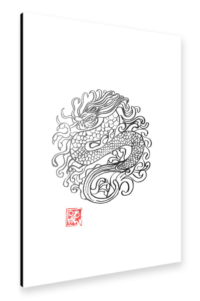 Alu-Dibond "Drachenrunde" 30x20 cm artboxONE