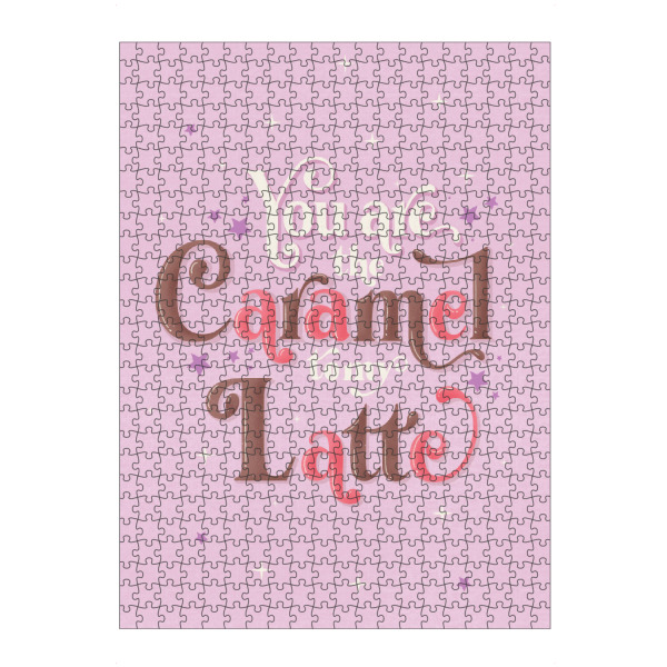 artboxONE Puzzle "You are the Caramel to my Latte" artboxONE - Typografie,Essen & Trinken,Lustig