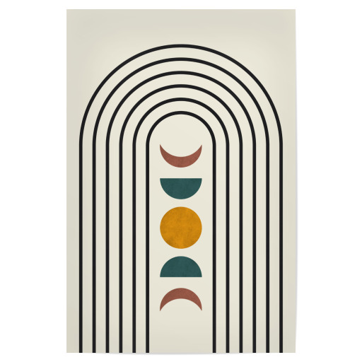 Aquarelllinien und Kreise A