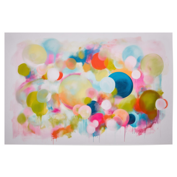 Poster 30x20 cm "Bunte Party" artboxONE - Abstrakt,Geometrie