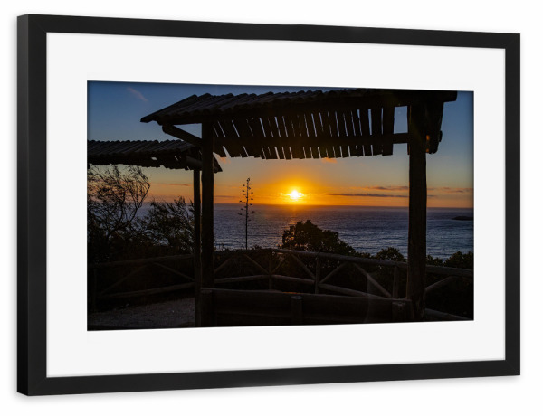 Poster mit Rahmen schwarz "Abend am Atlantik" artboxONE - Natur,Reise,Reise / Strand und Meer