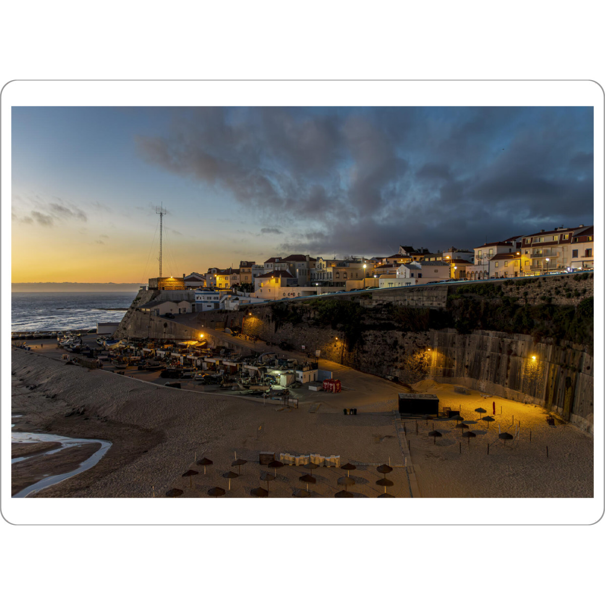 Tischset "Abends" artboxONE - Natur,Reise - Atlantik,Atlantischer ozean,Portugal,Abendstimmung,Abenddämmerung,Malerisch - Bild atlantik
