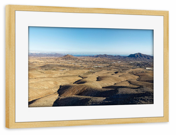 Poster mit Rahmen kiefer "Fuerteventura - Cani Volcano" artboxONE - Natur,Reise,Reise / Strand und Meer,Reise / Länder