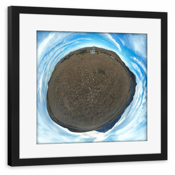 Poster mit Rahmen schwarz "Ermita de Violante - Fuerteventura" artboxONE - Natur,Reise,Architektur,Reise / Strand und Meer,Reise / Länder