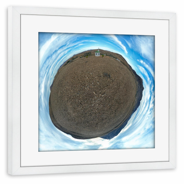 Poster mit Rahmen weiß "Ermita de Violante - Fuerteventura" artboxONE - Natur,Reise,Architektur,Reise / Strand und Meer,Reise / Länder