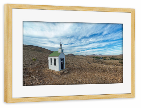 Poster mit Rahmen kiefer "Fuerteventura -Ermita de Violante" artboxONE - Natur,Reise,Architektur,Reise / Strand und Meer,Reise / Länder
