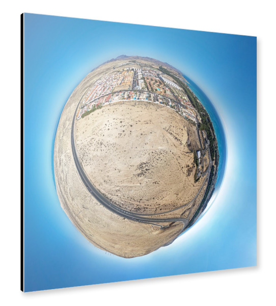 Alu-Dibond "Fuerteventura - Costa Calma, H 70m" 30x30 cm artboxONE