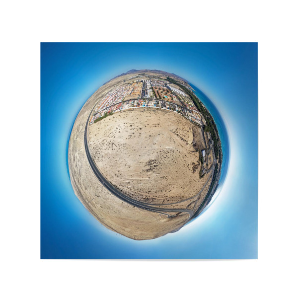 Poster 20x20 cm "Fuerteventura - Costa Calma, H 70m" artboxONE - Städte,Natur,Reise,Architektur,Reise / Strand und Meer