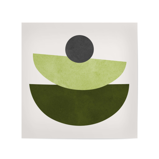 Aquarellformen und Kreise A