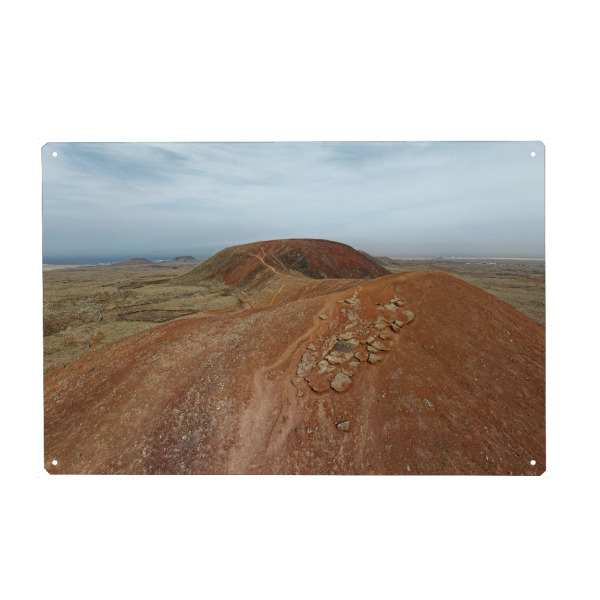 Metall Poster "Fuerteventura - Calderon Hondo, SW" artboxONE - Natur,Reise,Reise / Strand und Meer,Reise / Länder