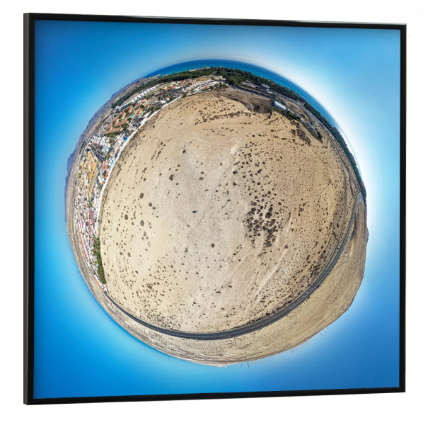 Poster mit schwarzem Rahmen 30x30 cm "Fuerteventura - Costa Calma, H 35m" artboxONE - Städte,Natur,Reise,Architektur,Reise / Strand und Meer