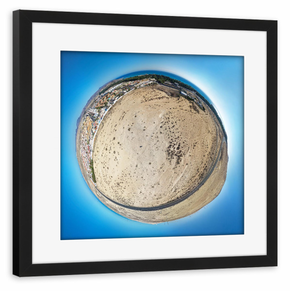 Poster mit Rahmen schwarz "Fuerteventura - Costa Calma, H 35m" artboxONE - Städte,Natur,Reise,Architektur,Reise / Strand und Meer