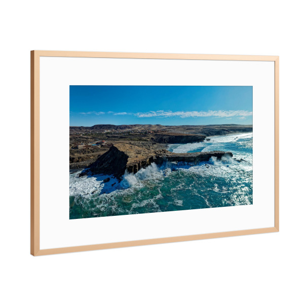Poster mit Rahmen Kupfer "Fuerteventura - Punta Guadalupe" artboxONE - Natur,Reise,Reise / Strand und Meer,Reise / Länder