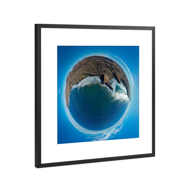 Poster mit Rahmen Schwarz (Metallic) "Fuerteventura --Punta Guadalupe" artboxONE - Natur,Reise,Architektur,Reise / Strand und Meer