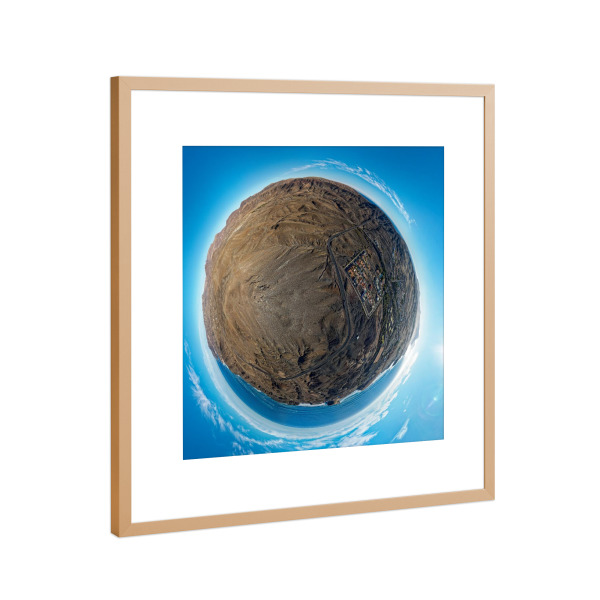 Poster mit Rahmen Kupfer "La Pared - Nordseite" artboxONE - Städte,Natur,Reise,Architektur,Reise / Strand und Meer