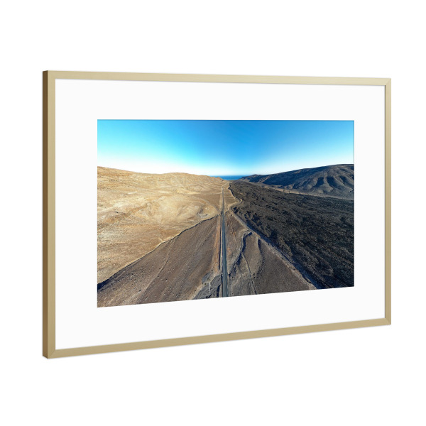 Poster mit Rahmen Gold "Fuerteventura - St. Pozo Negro" artboxONE - Natur,Reise,Reise / Strand und Meer,Reise / Länder