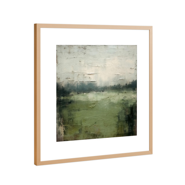 Poster mit Rahmen Kupfer "Rustikale Landschaft F" artboxONE - Natur,Abstrakt - Abstrakt,Natur,Landschaft,Feld