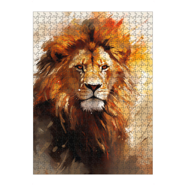 artboxONE Puzzle "Lion Abstract 2 (matart)" artboxONE - Tiere - Lion,Lions,Animal,Animals,Nature,Wild,Wildlife,Abstract,Modern - Bild lion
