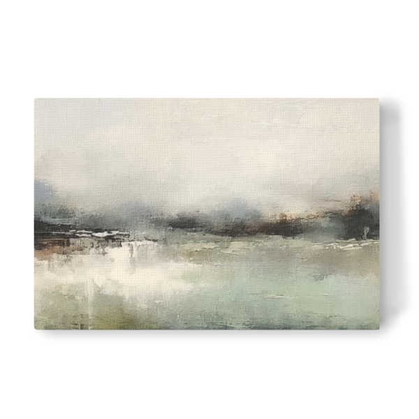 Leinwandbild "Gedämpfte abstrakte Landschaft L" artboxONE - Natur,Abstrakt - Landschaft,Neutral,Abstrakt,Natur,Bäume