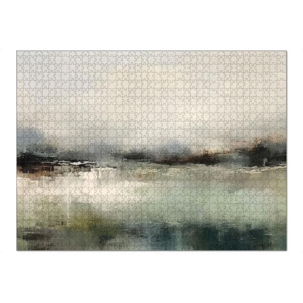 Puzzle Ravensburger "Gedämpfte abstrakte Landschaft L" artboxONE - Natur,Abstrakt - Landschaft,Neutral,Abstrakt,Natur,Bäume - Bild landschaft