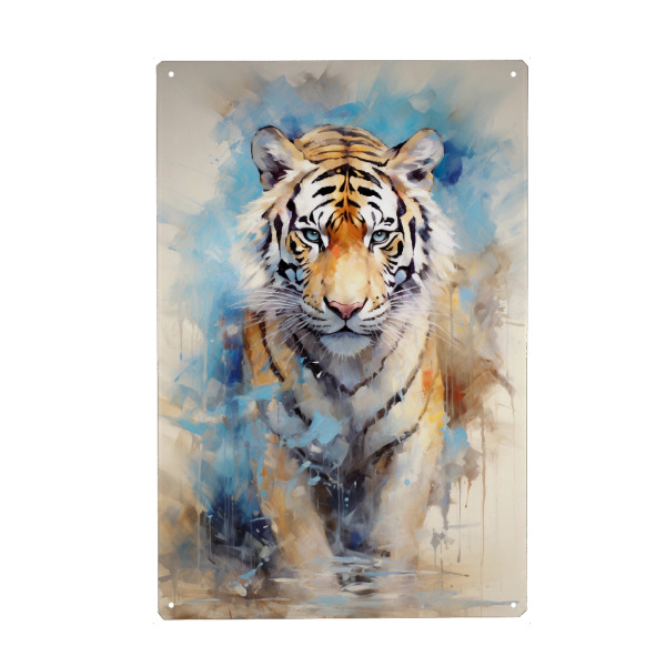 Holzbild "Tiger Abstract 2 (matart)" artboxONE - Tiere - Tiger,Tiger,Katze,Katzen,Tier,Tiere,Natur,Wild,Tierwelt,Abstrakt,Modern