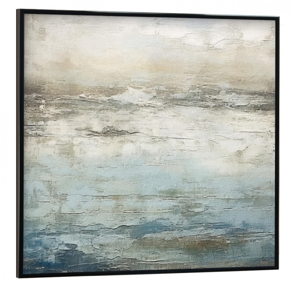 Poster mit schwarzem Rahmen 30x30 cm "Rustikale Meereslandschaft B" artboxONE - Abstrakt - Abstrakt,Meer,Küste,Dekorativ