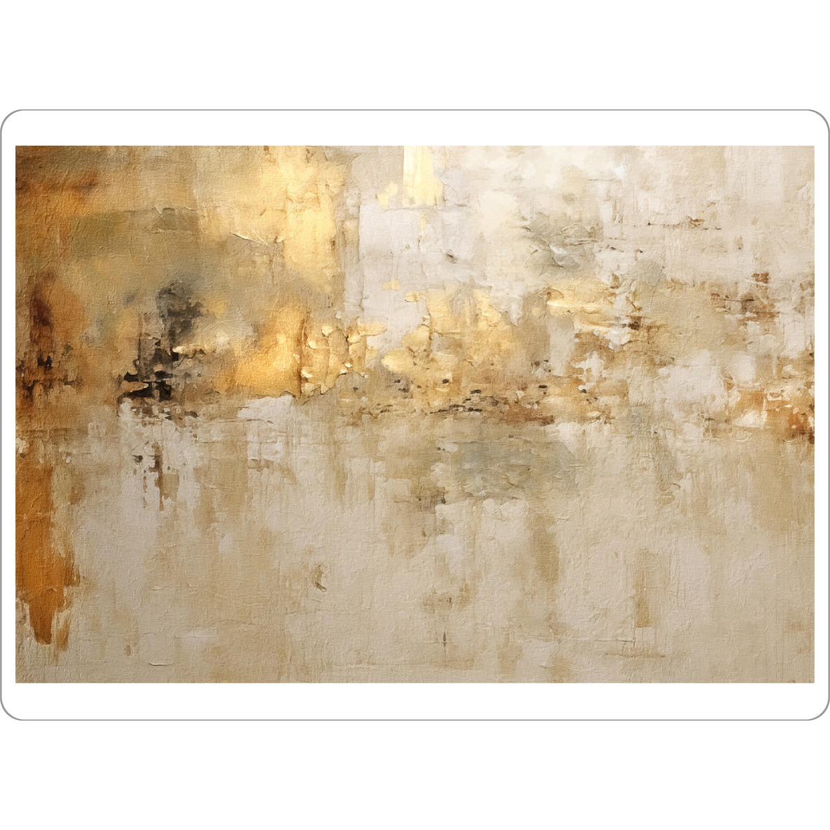 Tischset "Elfenbein und Gold Grunge H" artboxONE - Abstrakt - Gold,Grunge,Abstrakt,Dekorativ - Bild gold