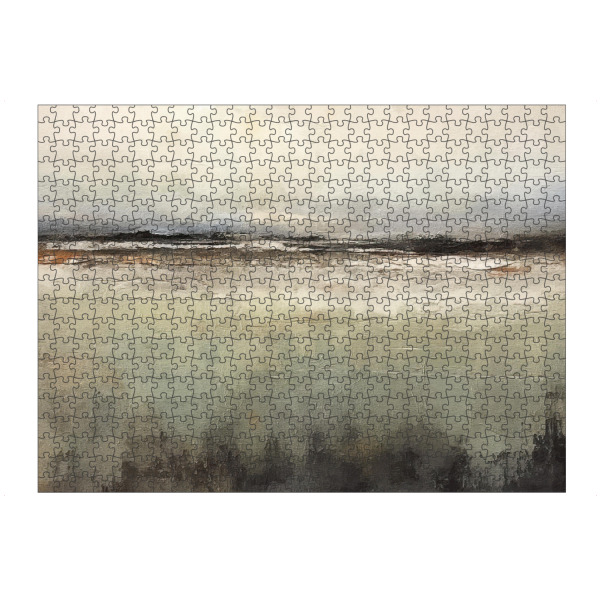 artboxONE Puzzle "Gedämpfte abstrakte Landschaft B" artboxONE - Natur,Abstrakt - Landschaft,Natur,Abstrakt,Bäume,Horizont,Neutral