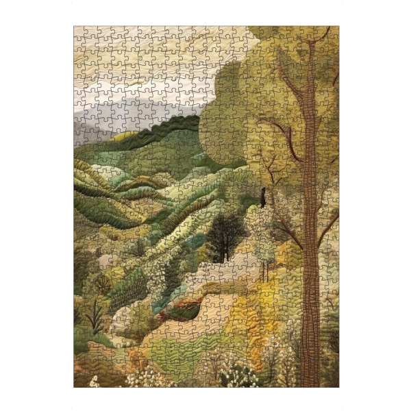 artboxONE Puzzle "Toskanischer Wandteppich I" artboxONE - Natur,Abstrakt - Landschaft,Natur,Hügel,Bäume,Toskana,Wandteppich - Bild landschaft